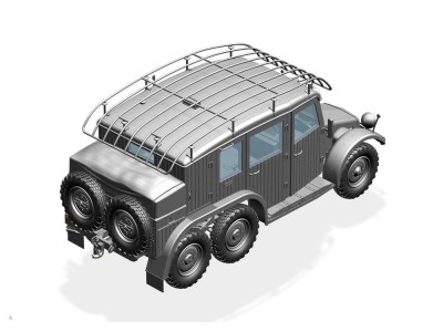 German Krupp Protze Kfz.19 Radio command Car 