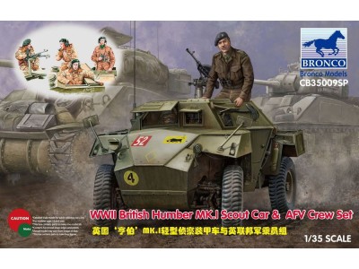 WWII British Humber MK.I Scout Car & AFV Crew Set 