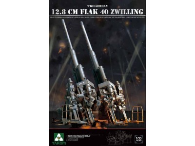 WWII German 12.8 cm FlaK 40 Zwilling 