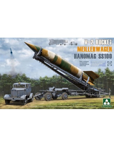 WWII German V-2 Rocket Transporter/Erect Meillerwagen+Hanomag SS100 