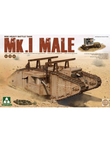 WWI Heavy Battle Tank Mk.I male 2in1 