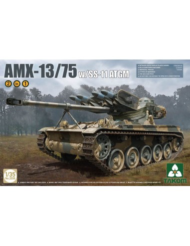 French Light Tank AMX w. SS-11 ATGM 2in1 