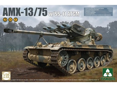 French Light Tank AMX w. SS-11 ATGM 2in1 