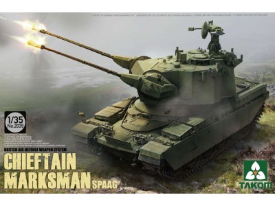 British Air-defense Weapon System Chieft Chieftain Marksman SPAAG 