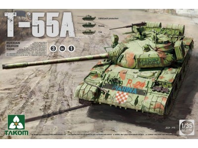 Russian Medium Tank T-55A (3 in 1) 