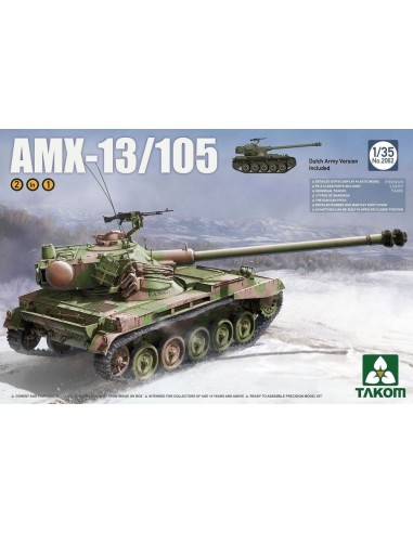 French Light Tank AMX-13/105  2 in 1 