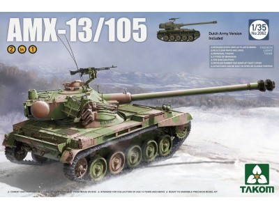 French Light Tank AMX-13/105  2 in 1 