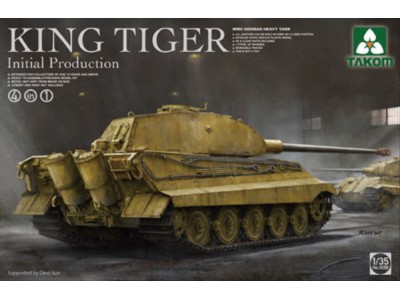 German Heavy Tank King Tiger initial production 4 in 1 