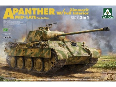 WWII German medium Tank Sd.Kfz.171/267 Panther A Mid/late production 