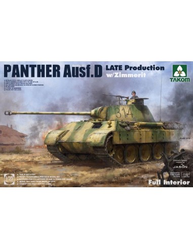 WWII German medium Tank Sd.kfz.171 Panth Ausf.D Late production w/Zimmerit 