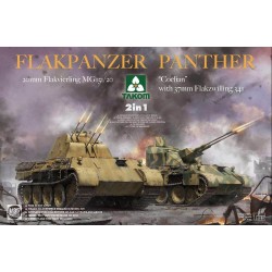 Flakpanzer Panther"Coelian" with 37mm Flakzwilling 341&20mm Flakvierling 2in1 