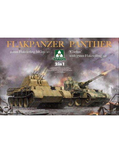 Flakpanzer Panther"Coelian" with 37mm Flakzwilling 341&20mm Flakvierling 2in1 