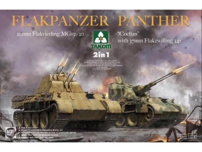 Flakpanzer Panther"Coelian" with 37mm Flakzwilling 341&20mm Flakvierling 2in1 