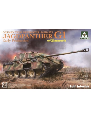 Jagdpanther G1 early production German Tank Destroyer Sd.Kfz.173 w/Zimmerit/full inter 