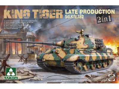 WWII Ger Heavy Tank Sd.Kfz182 King Tiger  Late Producti 2in1(without interior) 