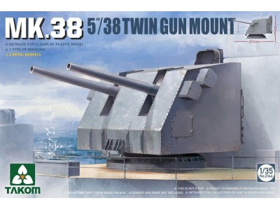 MK.38 5''/38 TWIN GUN MOUNT (Metal barrel) 