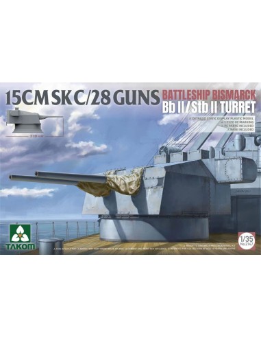 15CMSK C/28 GUNS BATTLESHIP BISMARCK Bb II / Stb II Turret 