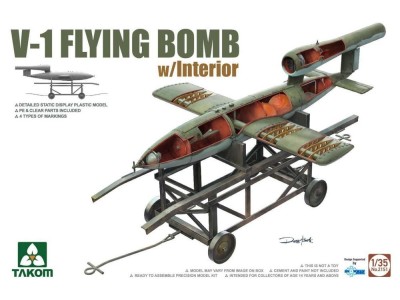 V-1 FLYING BOMB w/Interior 