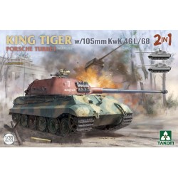 King Tiger w/105mm KwK 46L/68 2 in 1 