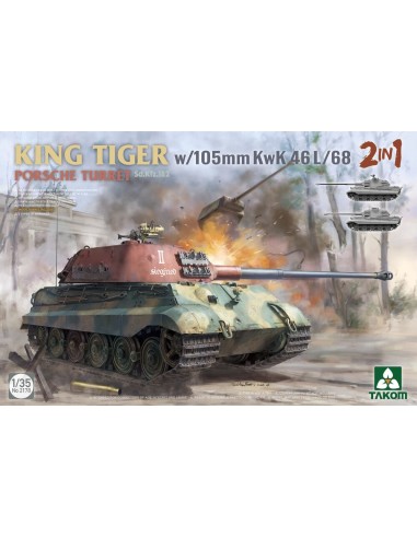 King Tiger w/105mm KwK 46L/68 2 in 1 