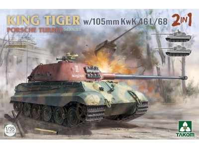 King Tiger w/105mm KwK 46L/68 2 in 1 