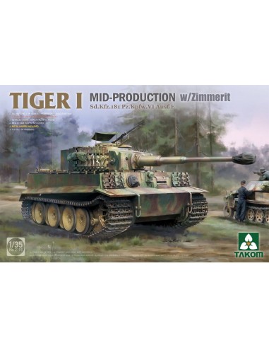 Tiger I Mid-Production w/Zimmerit Sd.Kfz.181 Pz.Kpfw.VI Ausf.E 