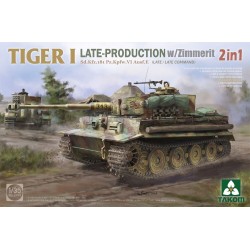 Tiger I Late-Production w/Zimmerit Sd.Kfz.181 Pz.Kpfw.VI Ausf.E Sd.Kfz.181 Pz.Kpfw.VI Ausf.E (Late/Late Command) 2 in 1 