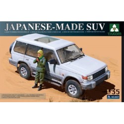 Japanese-made SUV with figure 