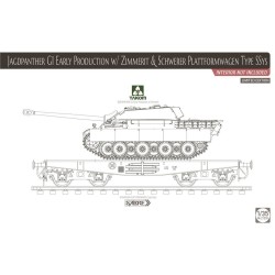 Jagdpanther G1 early production w/Zimmer &Schwerer Plattformwagen Type SSys,Limit.Edition 