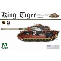 WWII German Heavy Tank Sd.KFZ.182 King Tiger Henschel Turret w/Zimmerit 