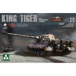 WWII German Heavy TAnk Sd.Kfz.182 King Tiger Henschel Turret w/Zimmerit 