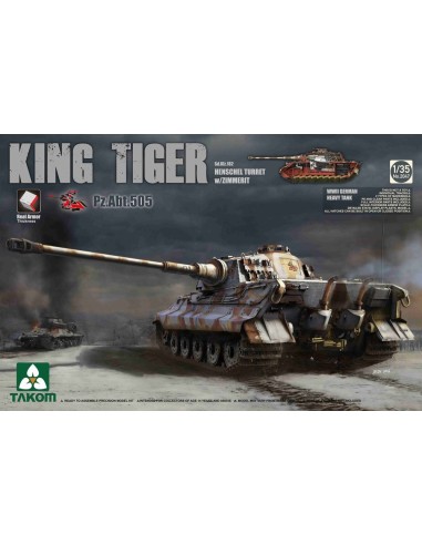 WWII German Heavy TAnk Sd.Kfz.182 King Tiger Henschel Turret w/Zimmerit 