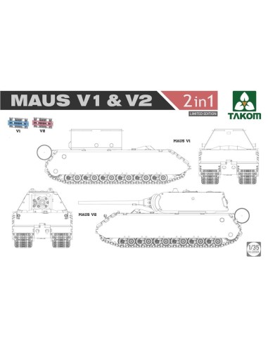 WWII  Maus V1 & V2  2 in 1 (Limited Edition) 