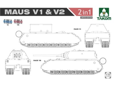 WWII  Maus V1 & V2  2 in 1 (Limited Edition) 