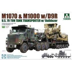U.S. M1070&M1000 w/D9R 70 Ton Tank Transporter w/Bulldozer 
