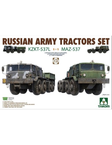 Russian Army Tractors KZKT-537L & MAZ537 1+1 