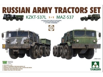 Russian Army Tractors KZKT-537L & MAZ537 1+1 