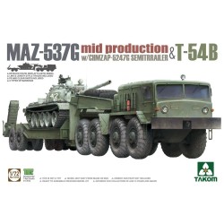 MAZ-537G  w/ChMZAP-5247G   Semi-trailer mid production & T-54B 