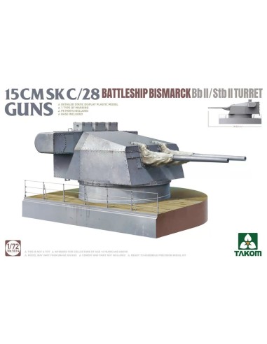 15 CMSK C/28 BATTLESHIP BISMARCK Bb II/Stb II Turret 