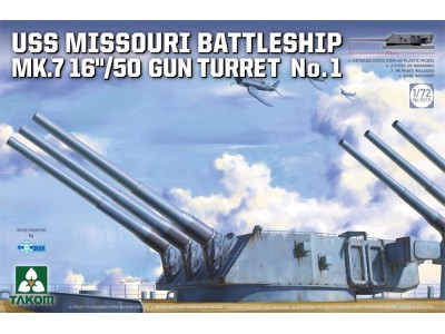 USS MISSOURI BATTLESHIP  MK.7 16''/50 GUN TURRET No.1 
