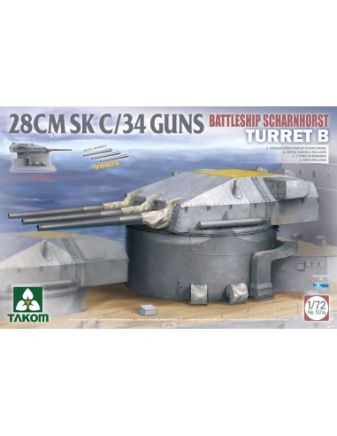 BATTLESHIP SCHARNHORST Tur. B 28CMSK C/34GUNS 