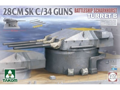 BATTLESHIP SCHARNHORST Tur. B 28CMSK C/34GUNS 