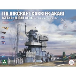 IJN Aircraft Carrier Akagi Island & Flight Deck Pearl Harbor Attack 1941 
