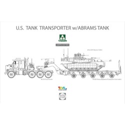 U.S. M1070&M1000 70 Ton Tank Transporter w/Abrams TANK, Limited Edition 