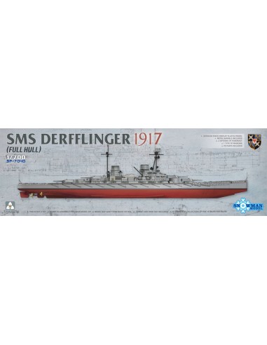 SMS Derfflinger 1917(Full Hull) w/metal barrels 8pcs 