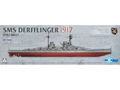 SMS Derfflinger 1917(Full Hull) w/metal barrels 8pcs 
