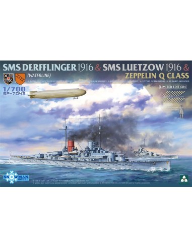 SMS DERFFLINGER 1916 & SMS LUETZOW 1916  & ZEPPELIN Q CLASS (LIMITED EDITION 