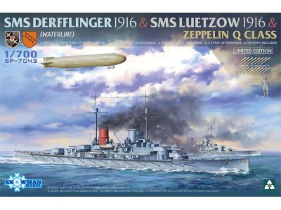 SMS DERFFLINGER 1916 & SMS LUETZOW 1916  & ZEPPELIN Q CLASS (LIMITED EDITION 