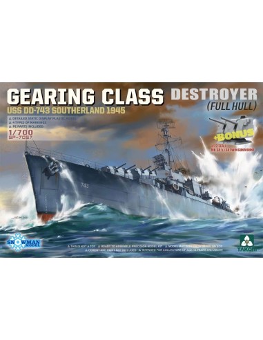 GEARING CLASS DESTROYER USS DD-743 SOUTHERLAND 1945 (FULL HULL) 