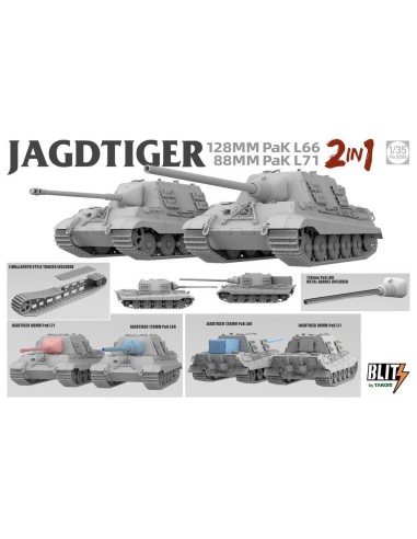 JAGDTIGER (2in1) 128MM Pak L66, 88MM Pak L71 